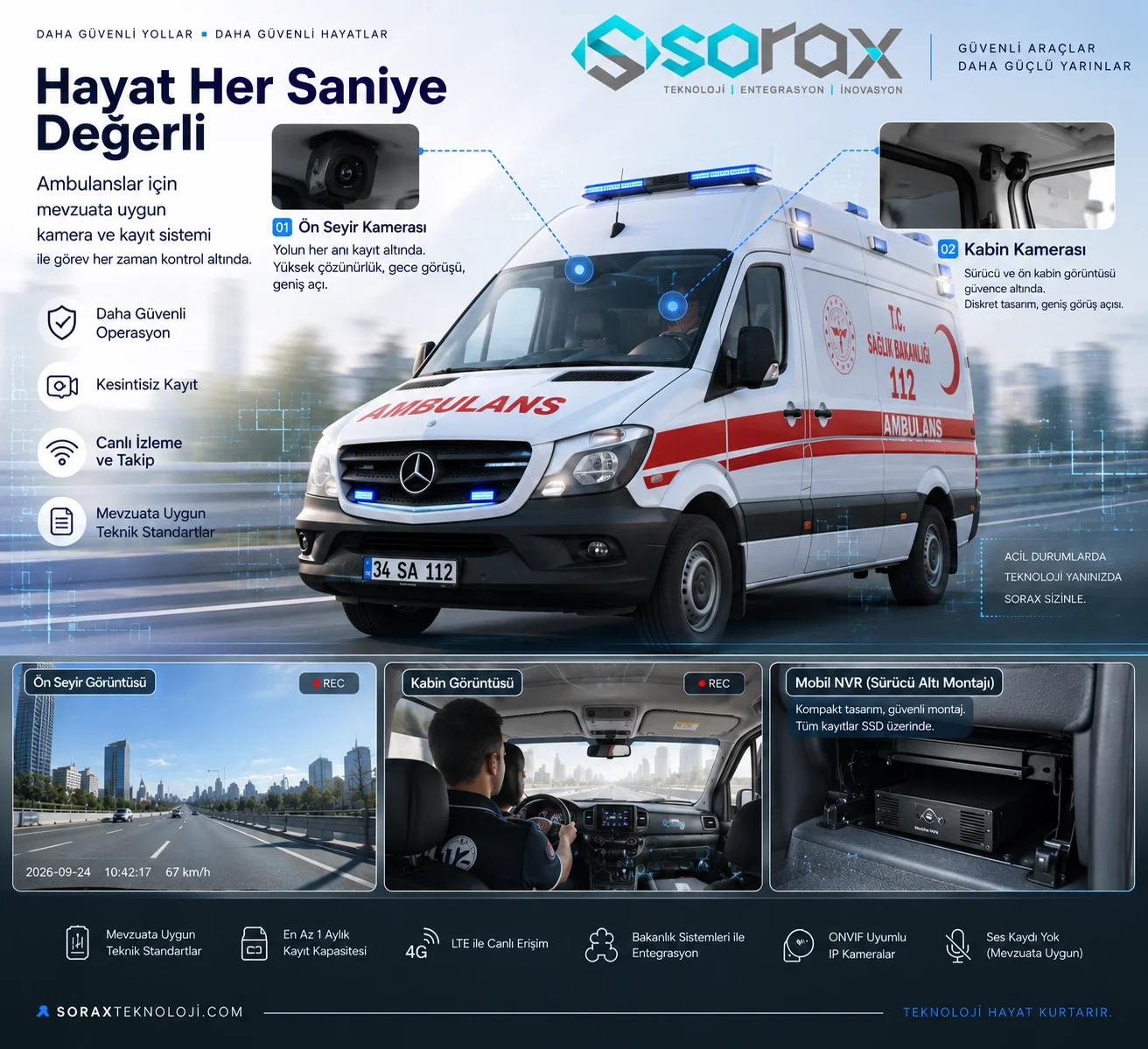 SORAX ambulans kamera cozumleri