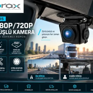 SRX-CAM-005 | AHD 1080P/720P Gece Görüşlü Araç Kamerası