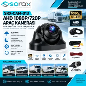 SRX-CAM-013 | AHD 1080P/720P IP67 Araç Kamerası