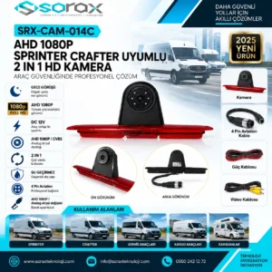 SRX-CAM-014C | AHD 1080P Sprinter Crafter Uyumlu 2'si 1 Arada HD Kamera