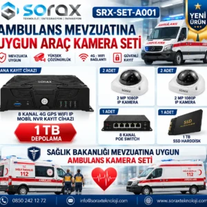 Ambulans Kamera Seti 4G GPS Wi-Fi 1080P | Sorax