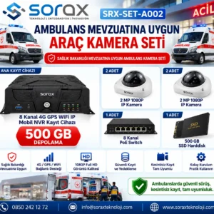 Ambulans Araç Kamera Seti 4G GPS Wi-Fi | Sorax