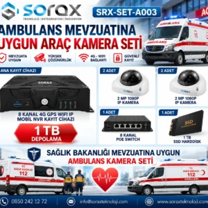 Ambulans Mevzuatına Uygun Araç Kamera Seti | Sorax