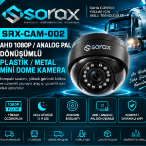 SRX-CAM-002 | AHD 1080P 4 Pin Plastik / Metal Mini Dome Kamera