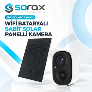 WiFi Bataryalı Sabit Solar Panelli Kamera