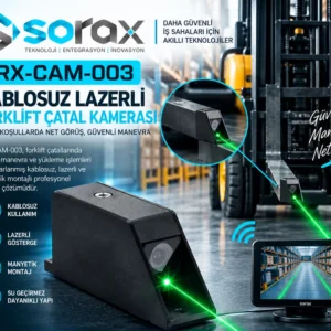 SRX-CAM-003 | Kablosuz Lazerli Forklift Çatal Kamerası AHD 1080P