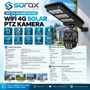 WiFi 4G Solar PTZ Kamera